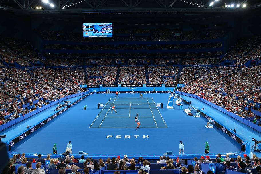 Oltre 13.500 persone a Perth per vedere Federer. Getty Images